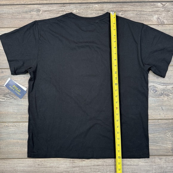 Polo Ralph Lauren Women's Polo Sunglass Bear Cotton Jersey Tee Black LARGE NWT - Picture 6 of 11